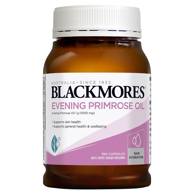 Hình ảnh viên nang tinh dầu hoa anh thảo Blackmores và bông hoa anh thảo vàng rực rỡ.
